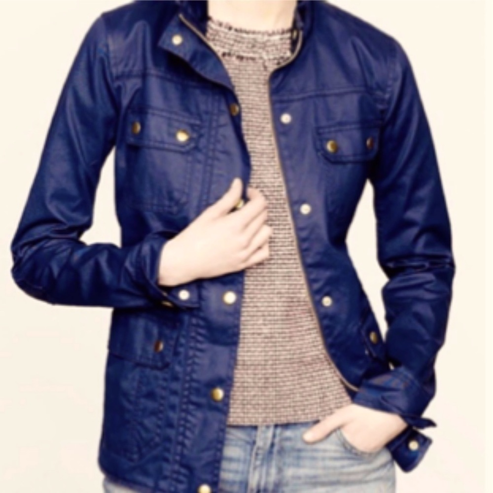 J. Crew (Tall) Downtown Field Jacket in Navy Blue
